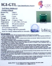 6.54 Ratti Natural Panna Stone with Govt Lab Certificate (56610)